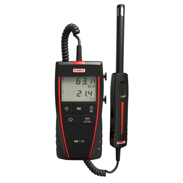 Termo-higrómetro digital portátil temperatura a punto de rocío HD 110