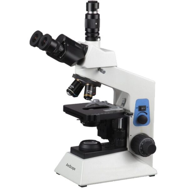 AMSCOPE Microscopio biológico compuesto de investigación profesional_40X-2000X